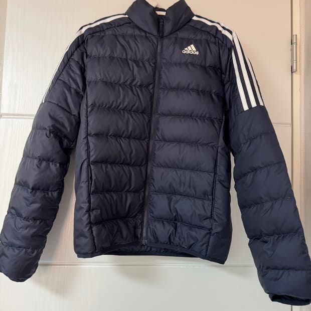 아디다스 네이비 오리털 경량패딩 L