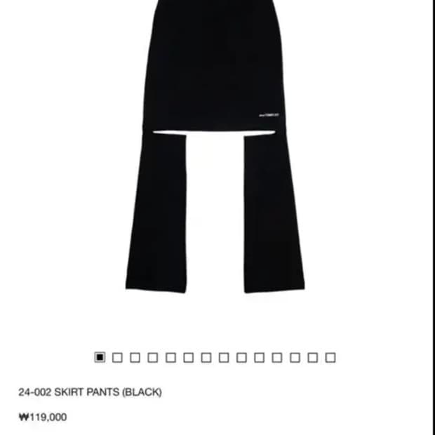 지초이 컴포트 24-002 스커트 팬츠 블랙 2사이즈