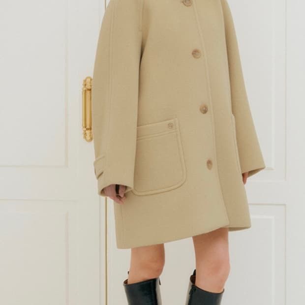 룩캐스트 버터 마리 하프 울코트