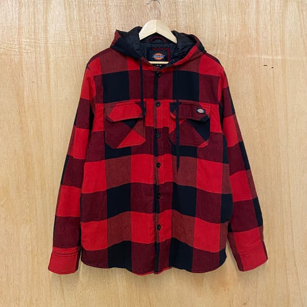 DICKIES ckeck hood jacket 디키즈 체크 후드자켓