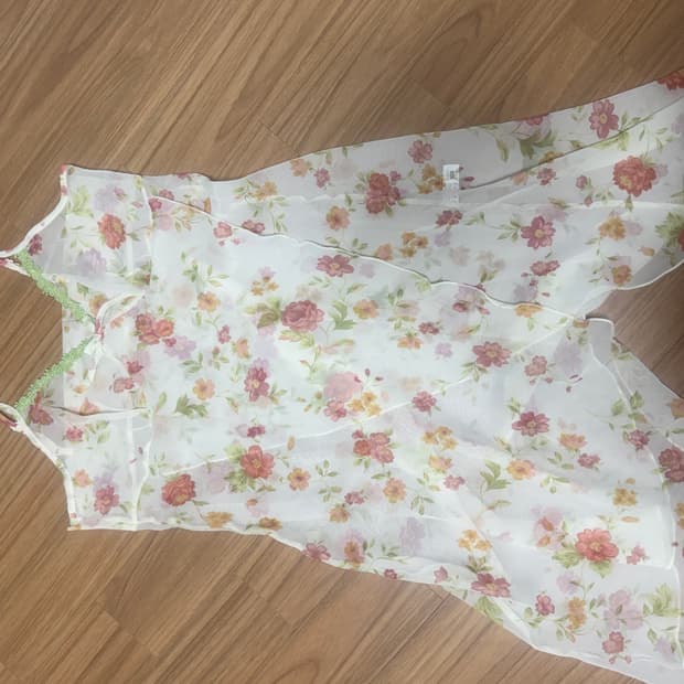 꽃무늬 빈티지 원피스