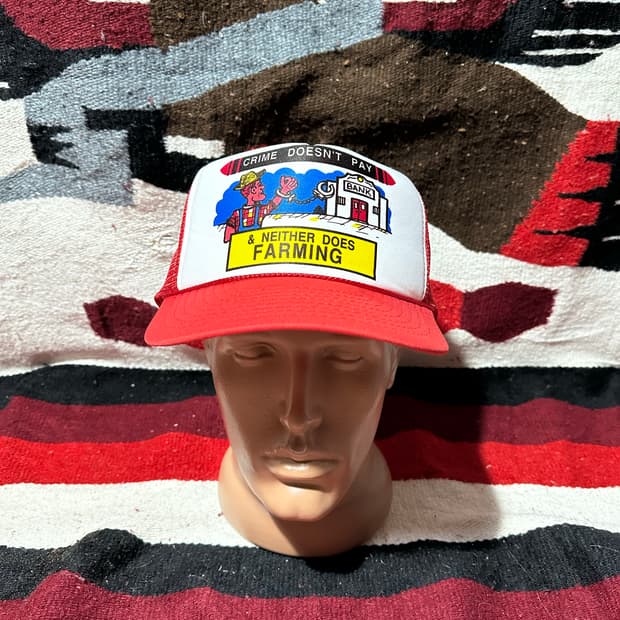 [빈티지] •Vintage Crime Doesnt Trucker Cap