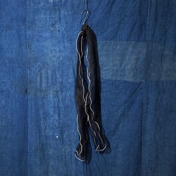 OS ) Japanese Vintage Ripple Edge Scarf