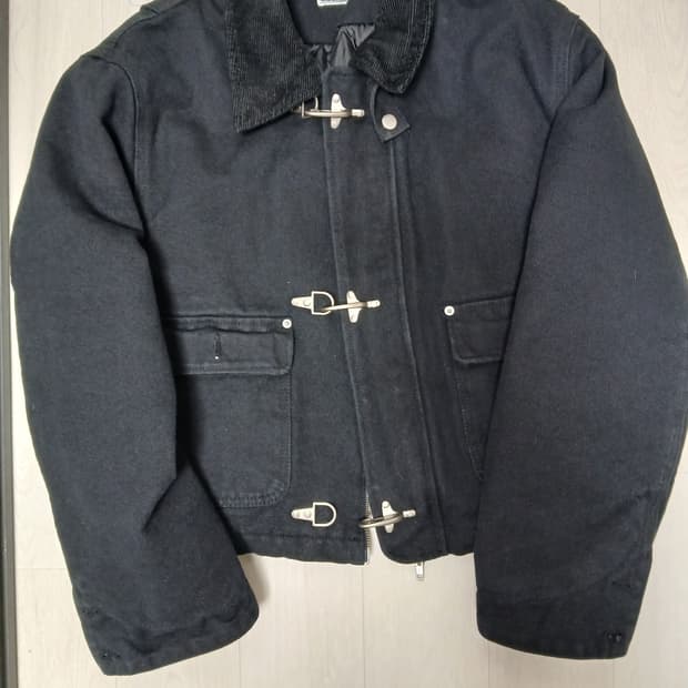 빅유니온 블랙 데님 토글 자켓