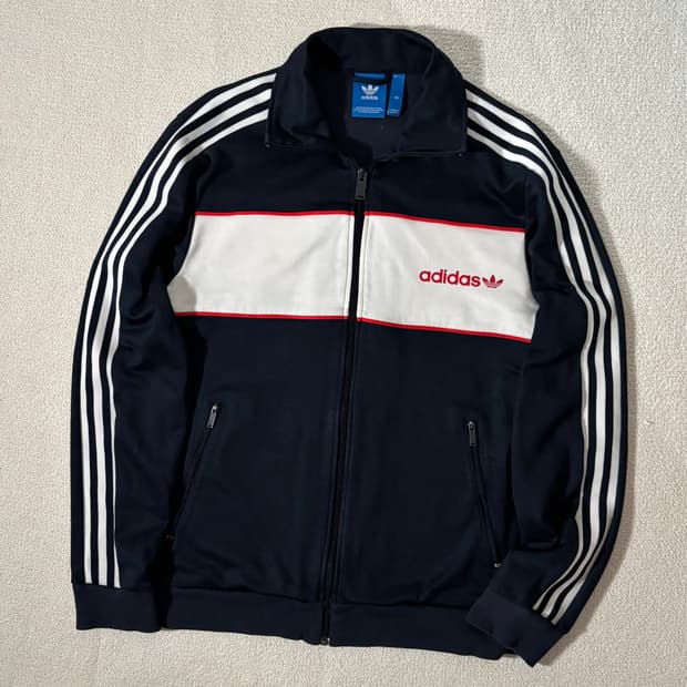 아디다스 올드스쿨 베켄바우어 네이비 화이트 남흰 트랙탑 져지