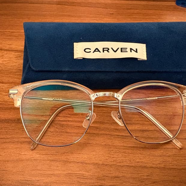 까르뱅 피치52 투명 하금테