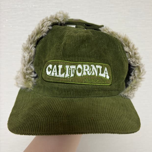 그린 코듀로이 군밤모자