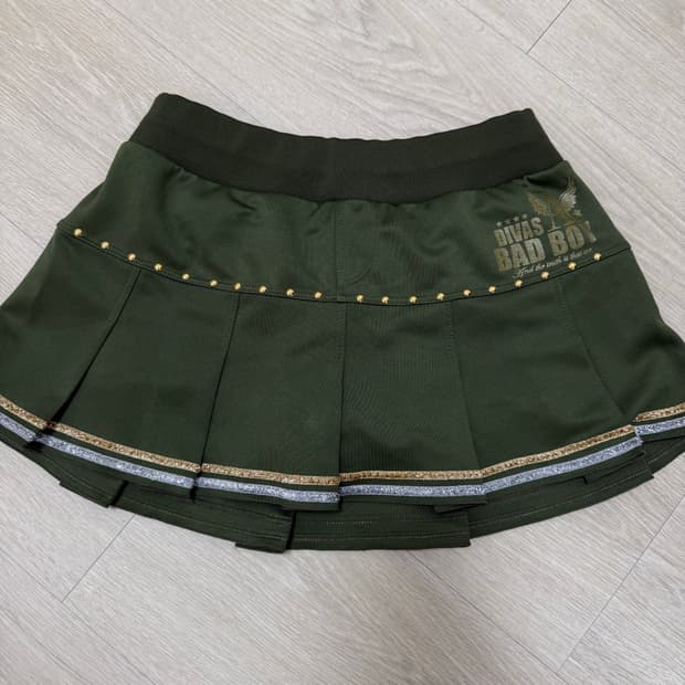 갸루 스터드 빈티지 치마바지