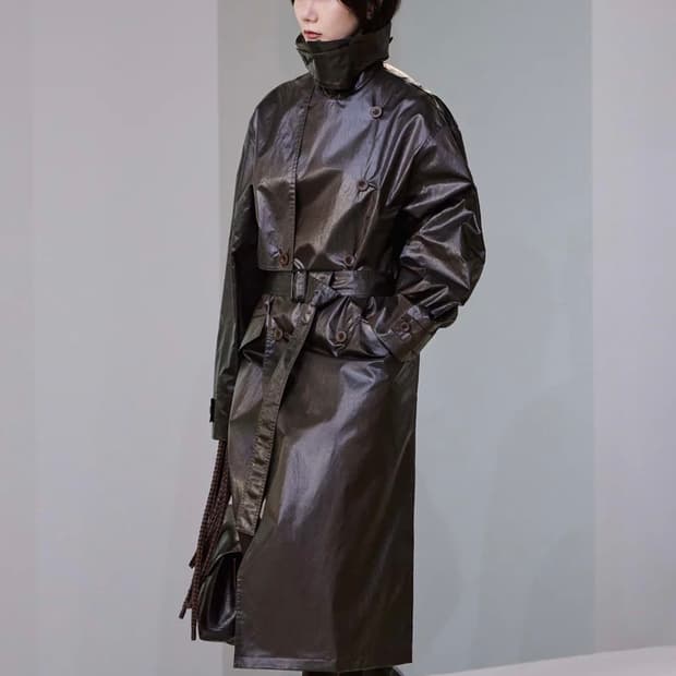 [32,34]르메르 25fw 트렌치 코트/다크 체리