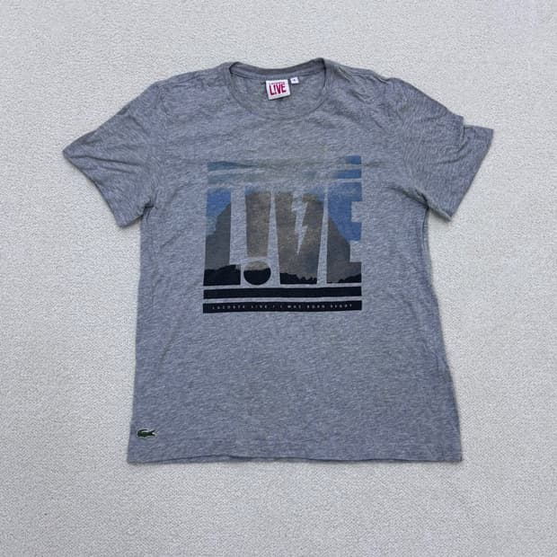 4 라코스테 그래픽 반팔 티셔츠 0313E