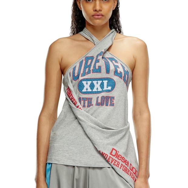 디젤 T-젤리 슬리브리스 라이트 그레이