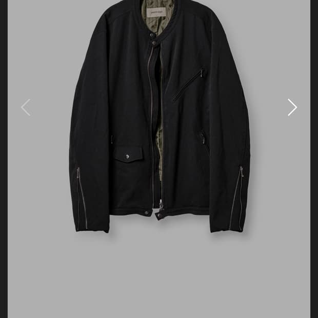 이얼즈어고 블랙 보일 이펙트 라이더 자켓