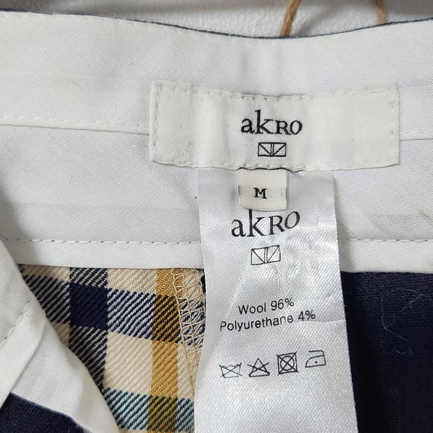 Akro 네이비 여성 모직 일자 통바지 M 겨울바지 66