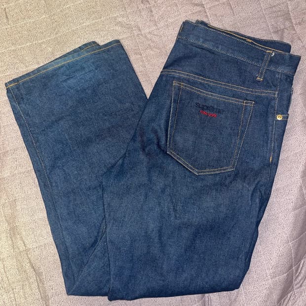 슈프림 배기 진 데님 팬츠