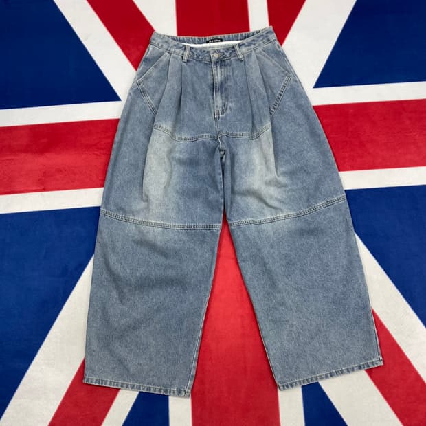 빈티지 데님 벌룬팬츠 여성L