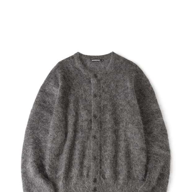해칭룸 하나비 모헤어 가디건 그레이
