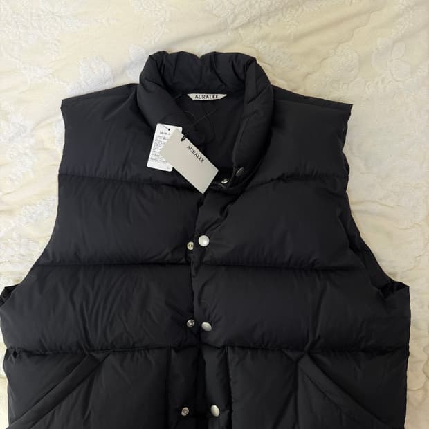 오라리 25AW 립스탁 패딩조끼 블랙 사이즈5