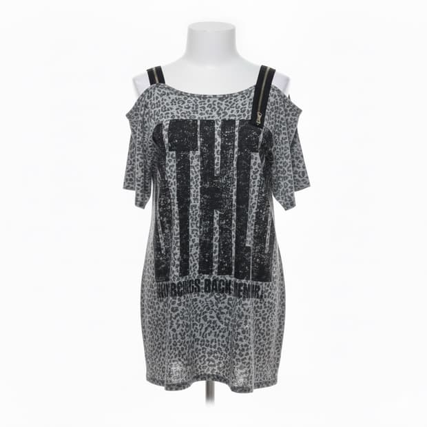 PUNK Y2K leopard top / 와투케 펑크 갸루 호피탑