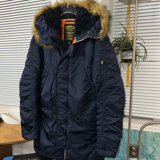 알파 n3b 네이비 패딩