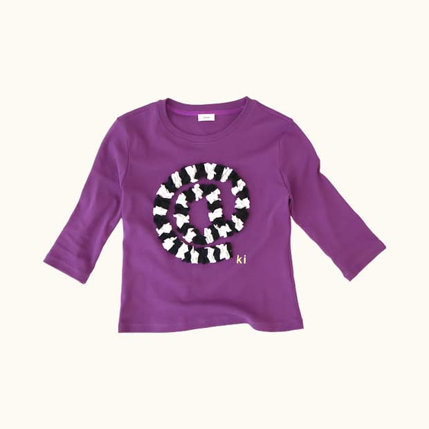 키코지 At sign T-shirt_Purple
