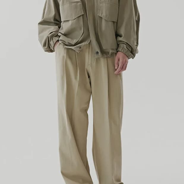 노운 와이드 치노팬츠 