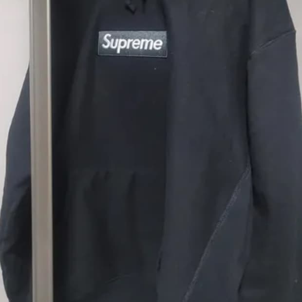 슈프림 블랙 박스로고 후드