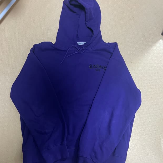 칼하트 WIP 퍼플 후드티 XL