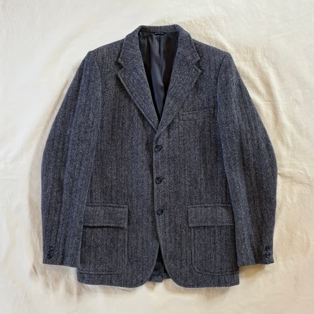 60s USA Eddie Bauer Harris Tweed 헤링본 자켓