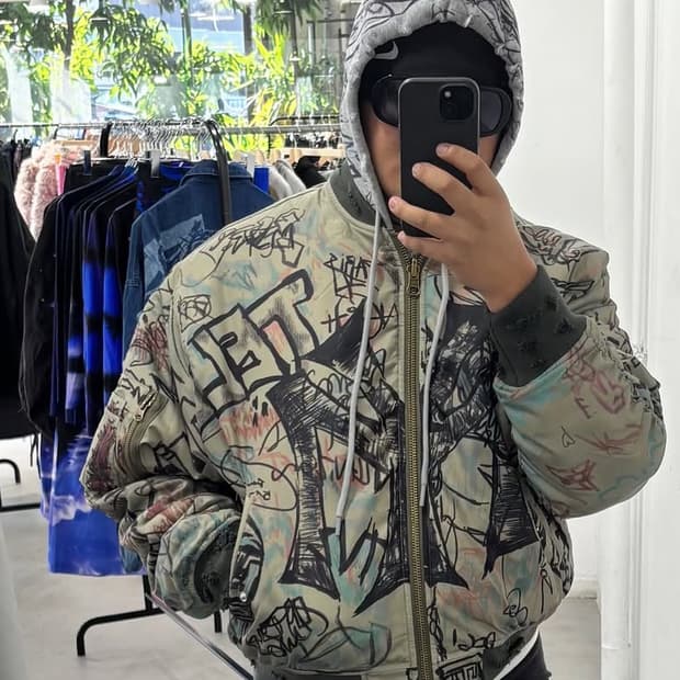 Mowalola graffiti bomber