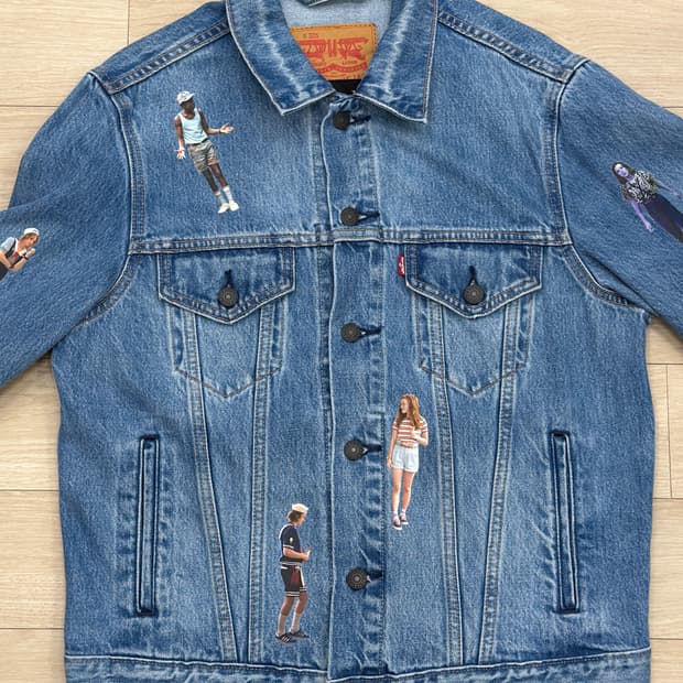 리바이스 X Stranger Things 청자켓 S