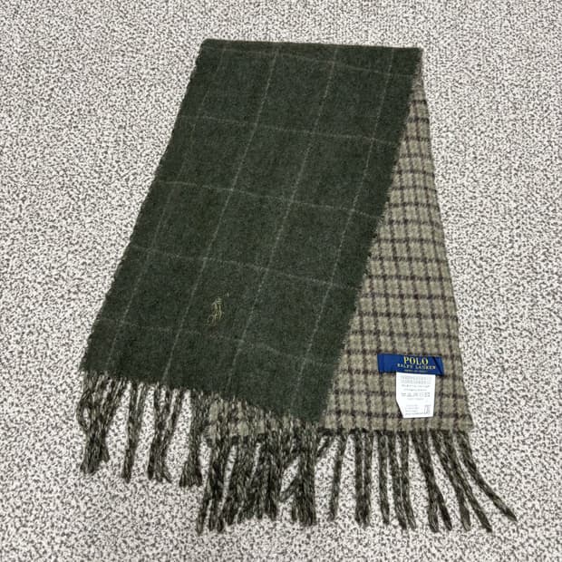 [택포,울80] 폴로 랄프로렌 이태리 투웨이 머플러 목도리 [A+]