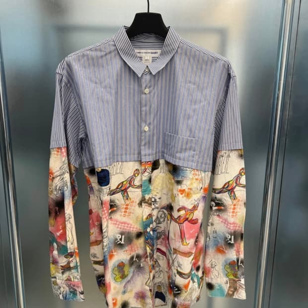 16FW 꼼데가르송 셔츠 x Masaho Anotani 아카이브 셔츠 L