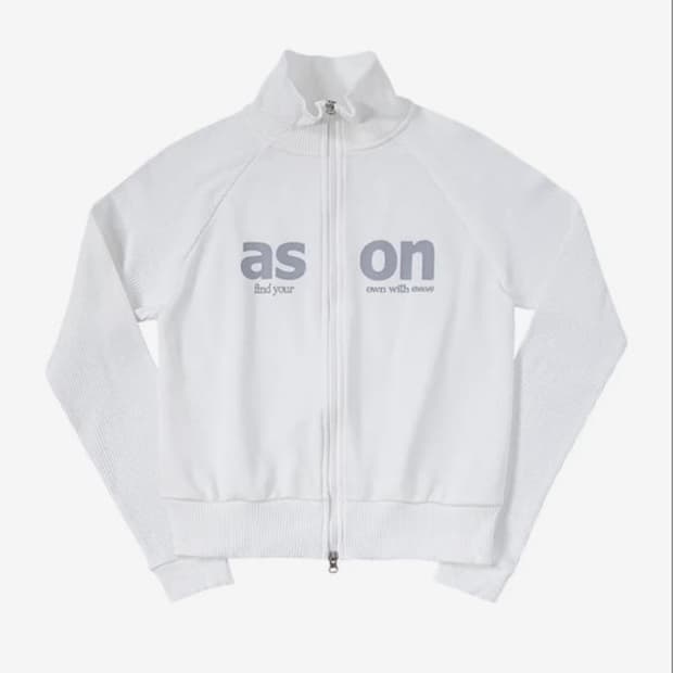 애즈온 SALT ZIP-UP / WHITE