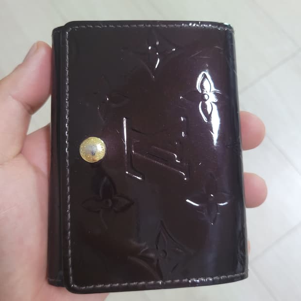 정품 루이비통 모노그램 베르니 카드지갑