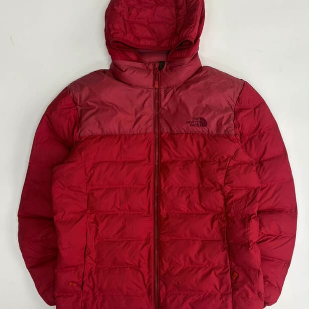 [XL] 노스페이스 버건디 경량 후드 패딩 자켓