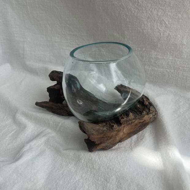 wood glass object 002