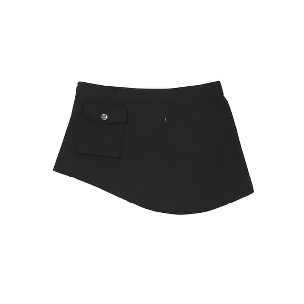 미세키서울 웨이브 레이어드 스커트 백