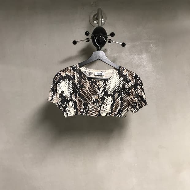 모스키노 스네이크 크롭 가디건 44(W)