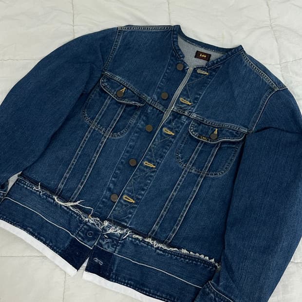 jp Lee 일본 리 j 101 컷오프 데님 자켓 미디움