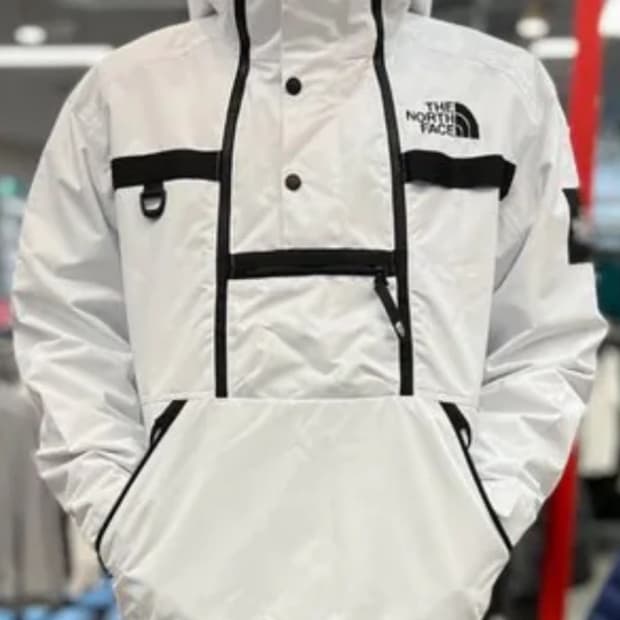 (105) 노스페이스 아노락 바람막이 화이트
