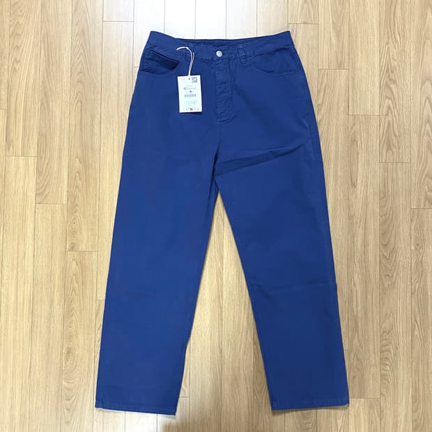 자라 / 워싱 스트레이트 핏 팬츠 / 블루 / 32