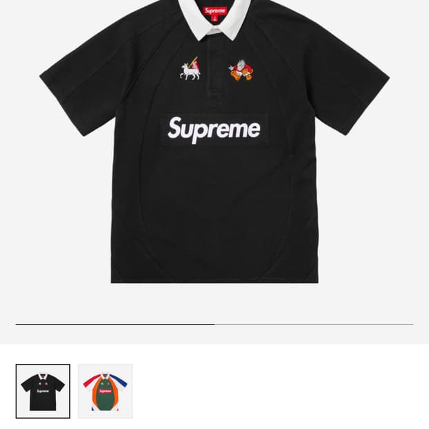 Supreme S/S Rugby Black - 24SS