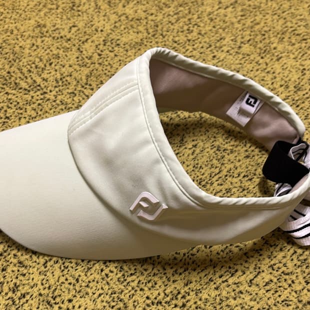 풋조이 여성 골프 썬캡 연두색