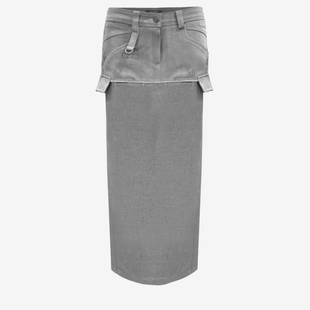 오도어 Caston raw skirts ( 그레이 )