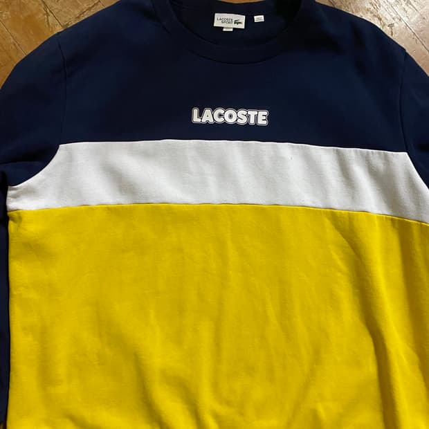라코스테 스포츠 컬러블록 맨투맨 XXL (110~115)