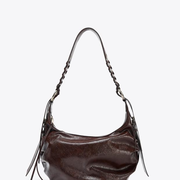 자라 프린지 숄더백 브라운 새상품