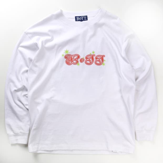 BOTT 그래픽 화이트 롱슬리브  