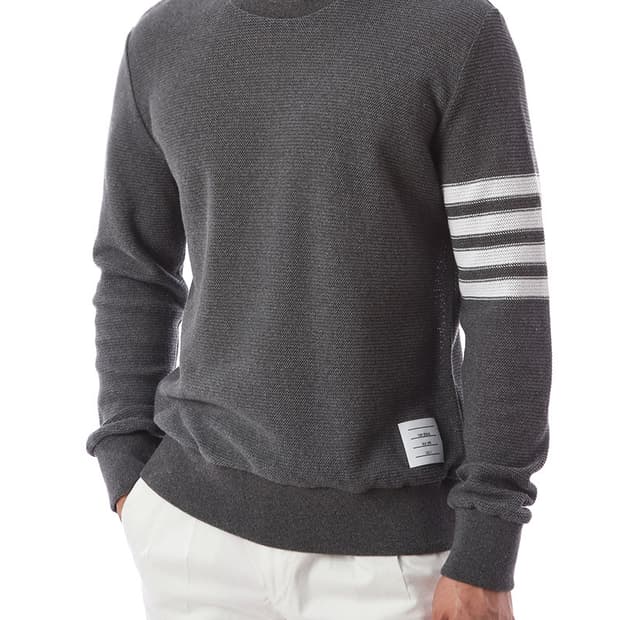 톰브라운 라셀스티치 와플 니트