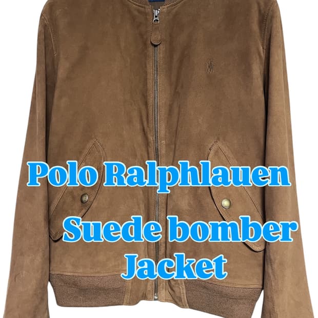 폴로 랄프로렌 스웨이드 보머 자켓
