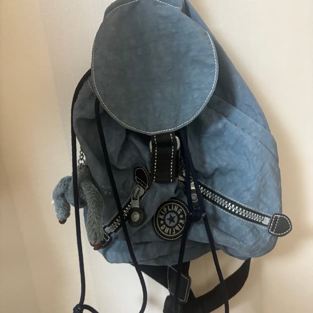 청색 키플링 복조리 백팩